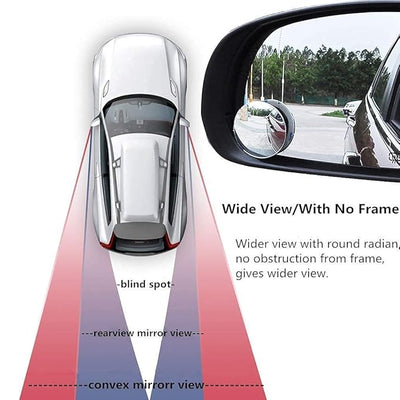 Blind Spot Mirror For Car (Set Of 2)