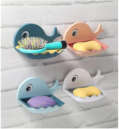 Fish Shaped Wall Soap Dish (Set of 2 Pieces)