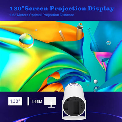 4k Projector With Game Dual Wireless Remote