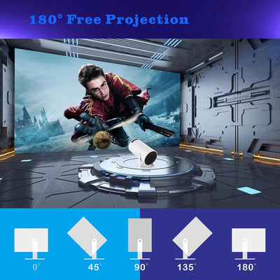 4k Projector With Game Dual Wireless Remote
