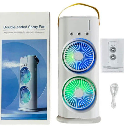 Rechargeable Mist Cooler Double Fan