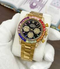 Rolex Rainbow Daytona Gold Tone Automatic Japanese Master Quality Men’s Watch